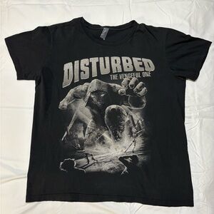 Disturbed The Vengeful One Black Graphic T-Shirt XL